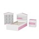 preview thumbnail 23 of 28, Twin Size Bedroom Sets House-Shaped Wooden Bed with Storage Drawers