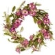 preview thumbnail 2 of 2, National Tree Company 20 inch Artificial Spring Wreath with Purple Daisy Blooms, Lavender Flowers, and Leafy Greens,