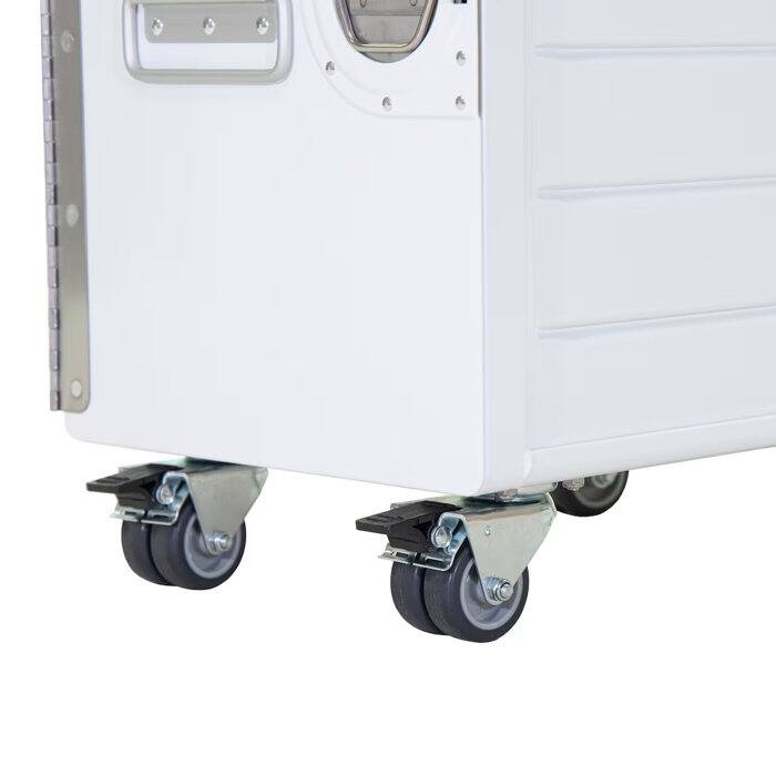Industrail Aluminum Locker End Table with Storage