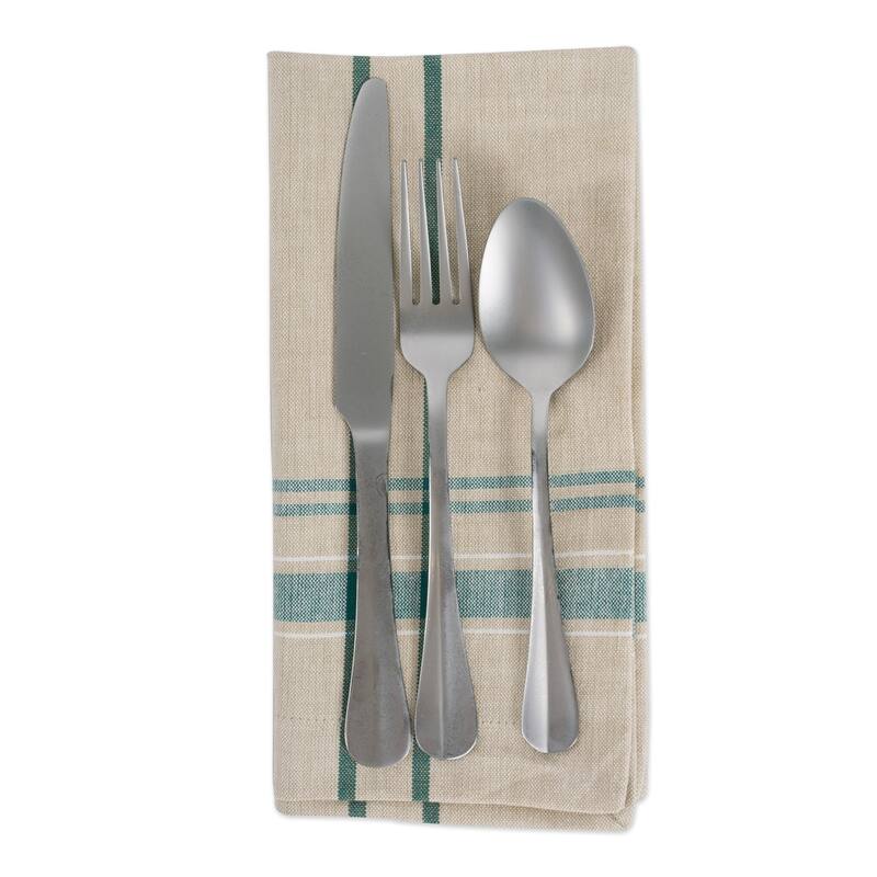 Design Imports Black French Stripe Napkin Set (Set of 6)