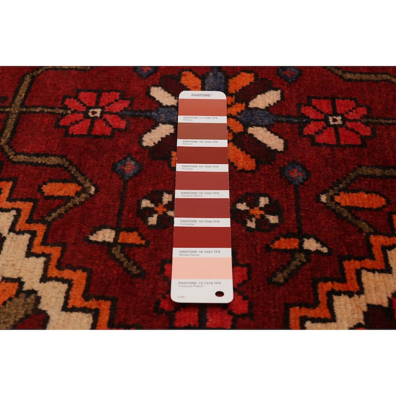 ECARPETGALLERY Hand-knotted Anadol Red Wool Rug - 3'6 x 9'5