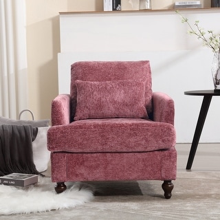 Wine Red Tufted Club Chair Office Chair, Vintage Sofa Chair Armchair ...