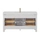 preview thumbnail 14 of 17, Leon 60 in. Single Bathroom Vanity with Composite Stone Top