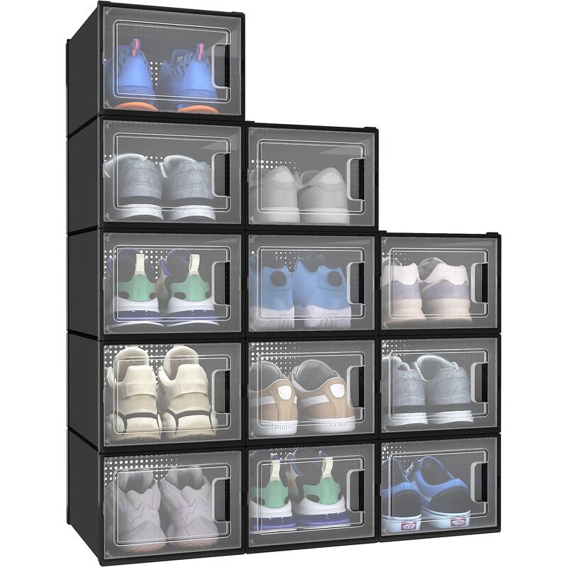 Plastic Shoe Storage Box Set