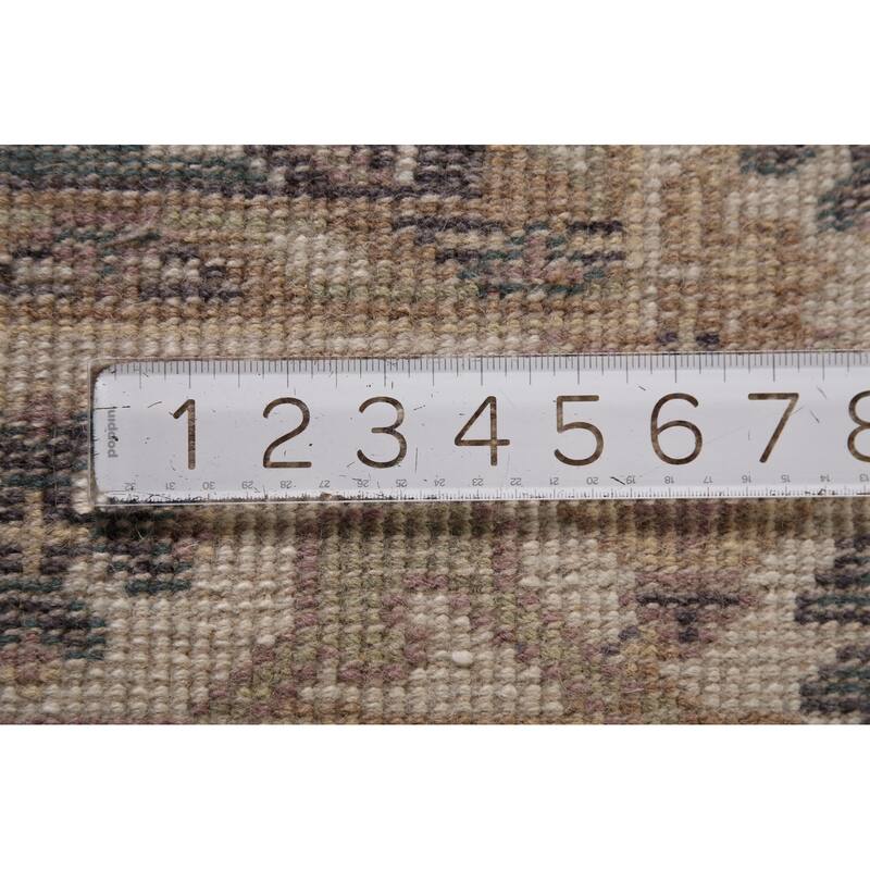 Oushak Indian Area Rug Handmade Wool Carpet - 4'2"x 6'1"