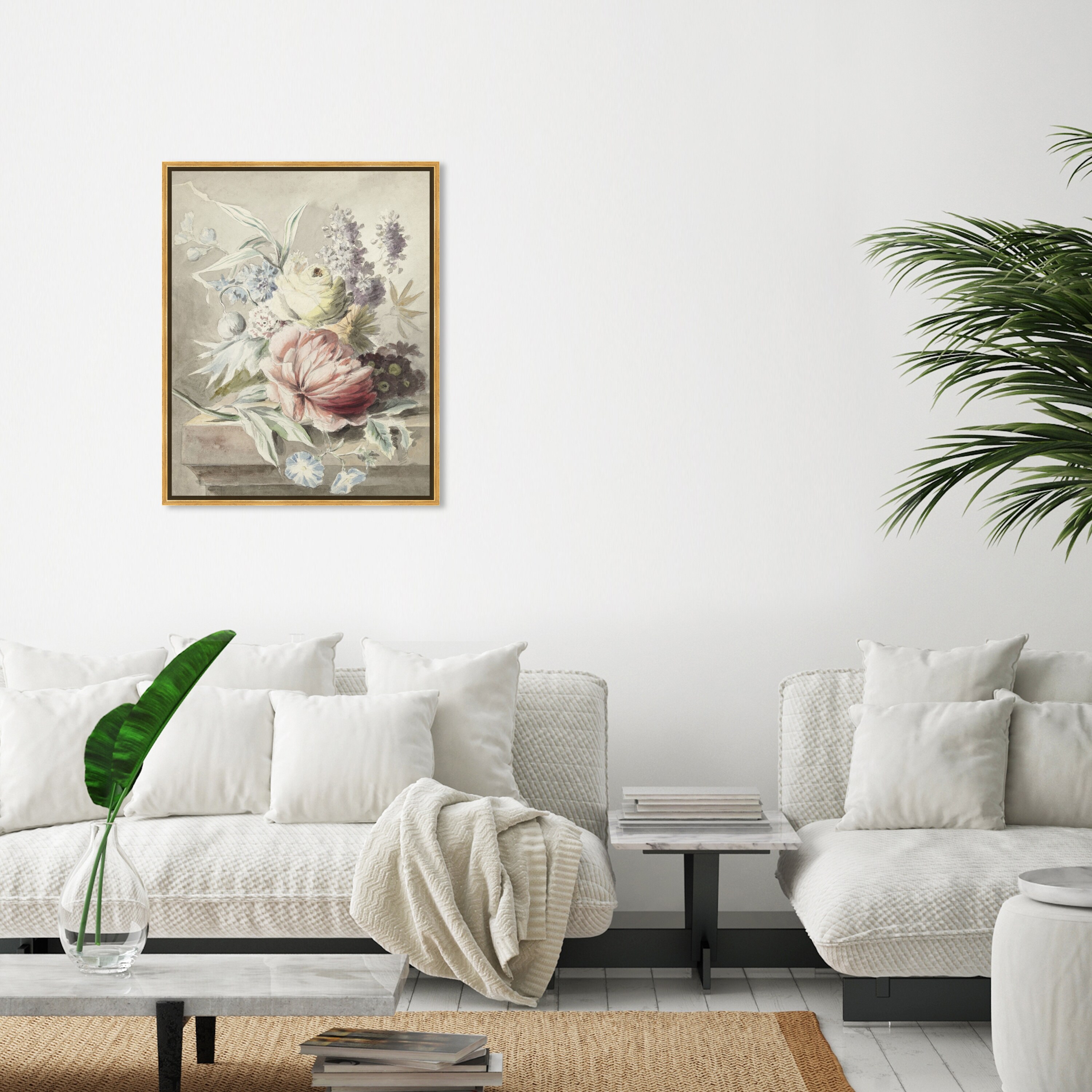 Oliver Gal 'Flowers 1750' Floral and Botanical White Wall