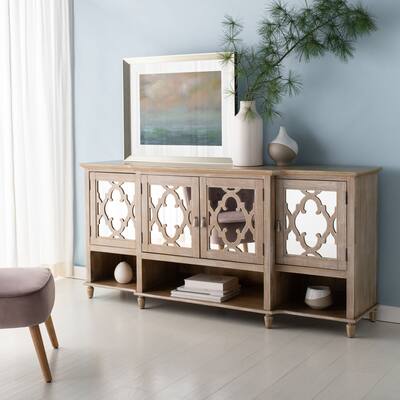 SAFAVIEH Home Juliette Mirrored Sideboard - 72"W x 19"D x 34"H