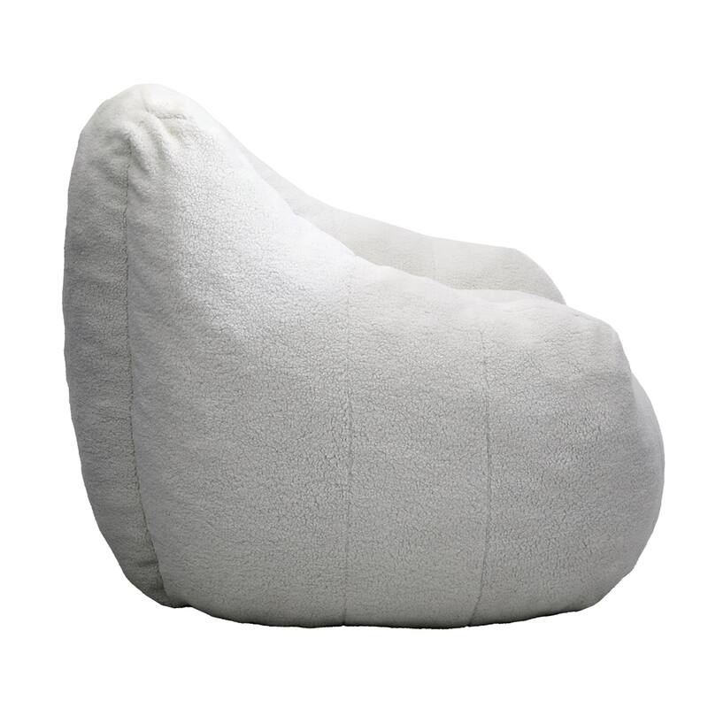 Fluffy and Lazy Teddy Fabric BeanBag Chairs with Memory Foam
