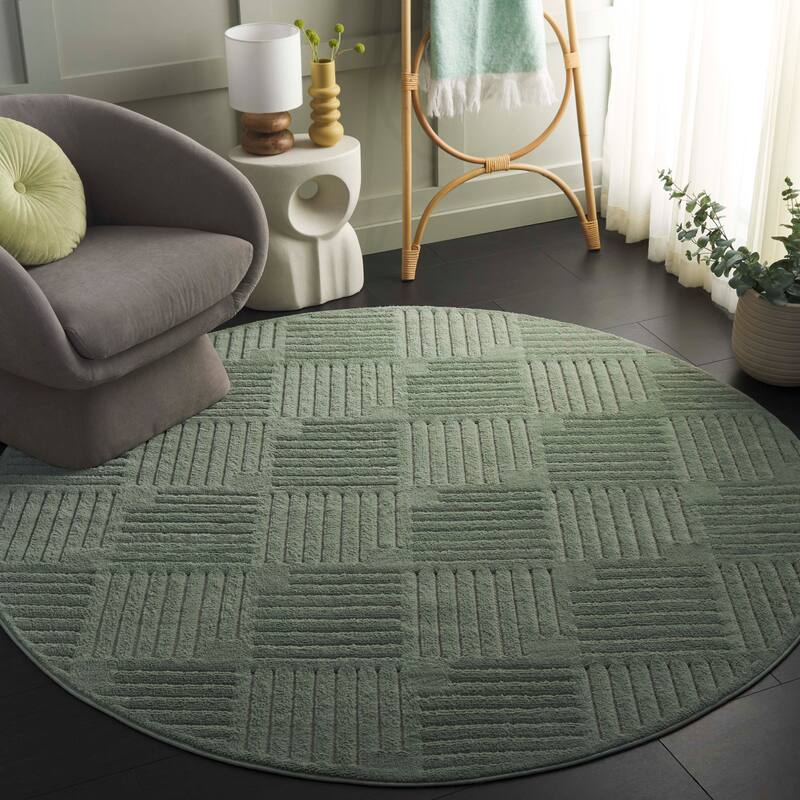 SAFAVIEH Selena Dosha Modern & Contemporary Rug - 8' Round - Green