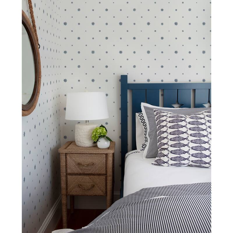 Erin Gates Henry Blue Starburst Wallpaper