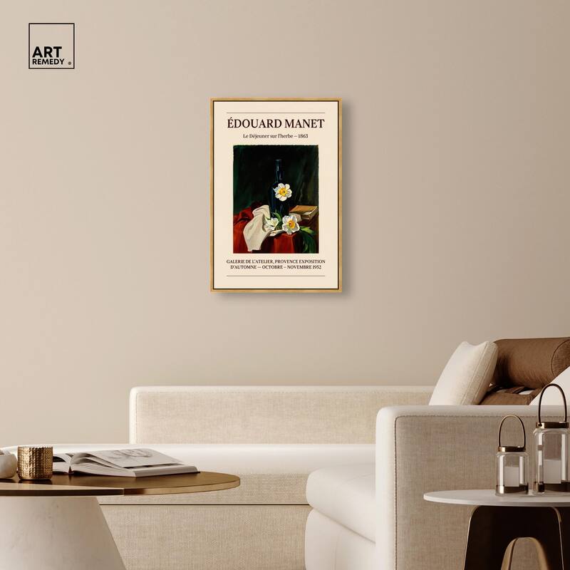 Daffodils and Bottle Canvas by Art Remedy