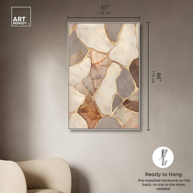 Textured Earthy Tones III Canvas by Art Remedy