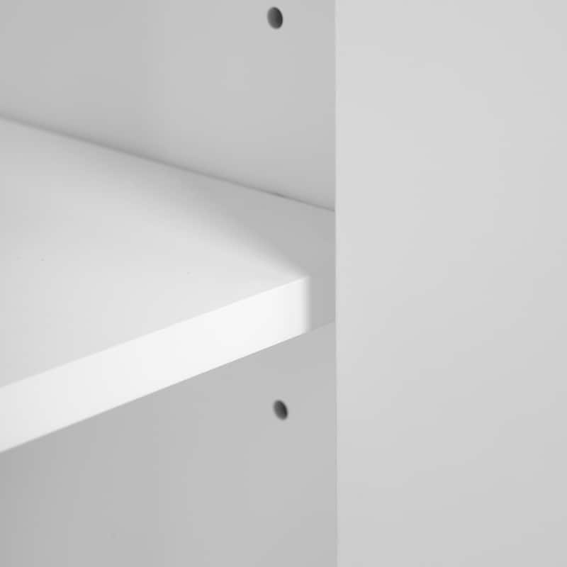 36" Modern Bathroom Vanity with Ceramic Sink, White Freestanding Cabinet with Soft-Close Doors, 3 Drawers & Adjustable Shelf