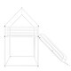 preview thumbnail 18 of 23, Twin over Twin House Bunk Bed with Convertible Slide, Ladder and Safety Guardrail