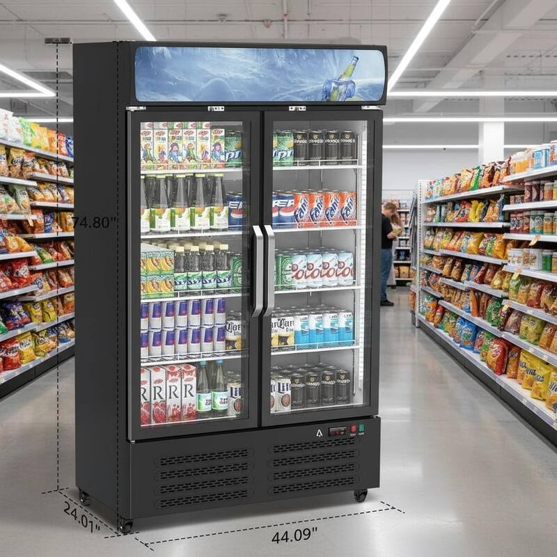 Commercial Display Refrigerator, 25.3 Cu.Ft.