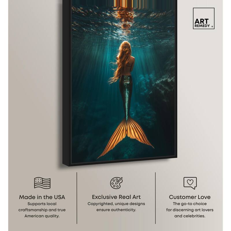 Mermaid Day Canvas by Art Remedy