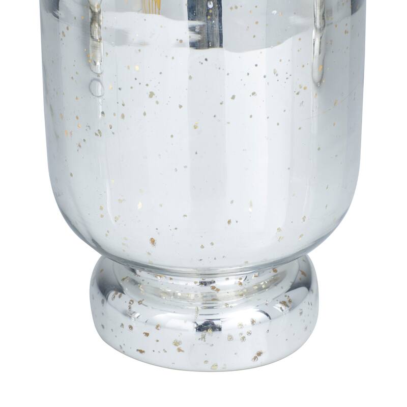 Glass Pillar Hurricane Lamp - S/3 12", 10", 8"H