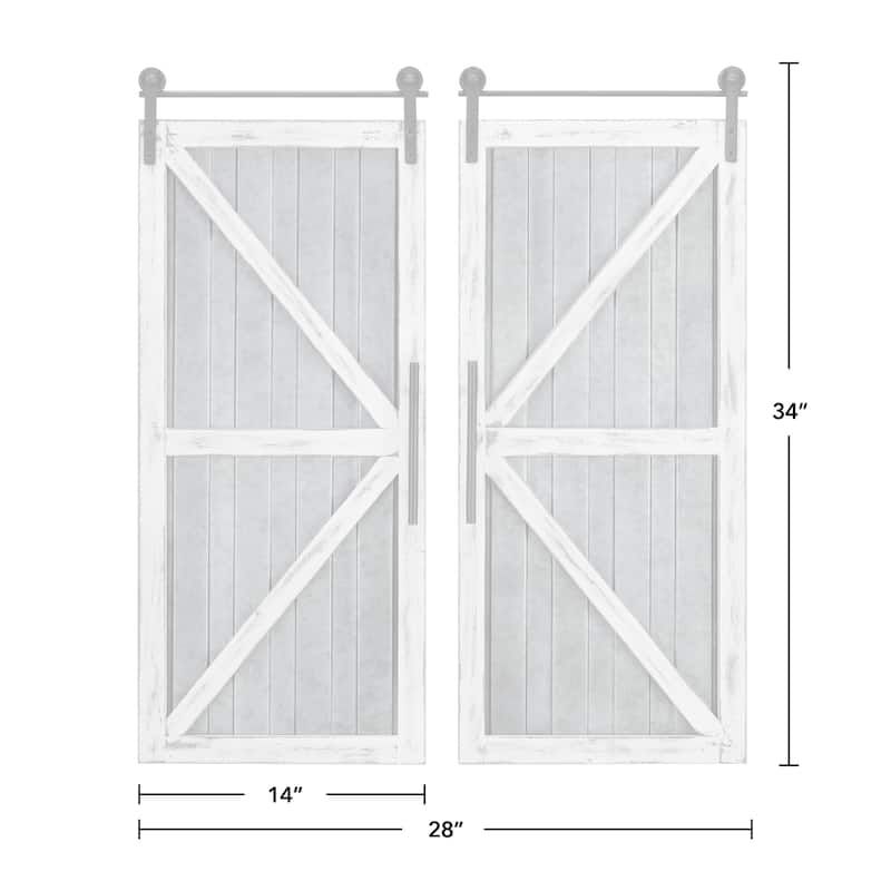 FirsTime & Co. 2-pc. Wooden Barn Door Wall Plaque Set