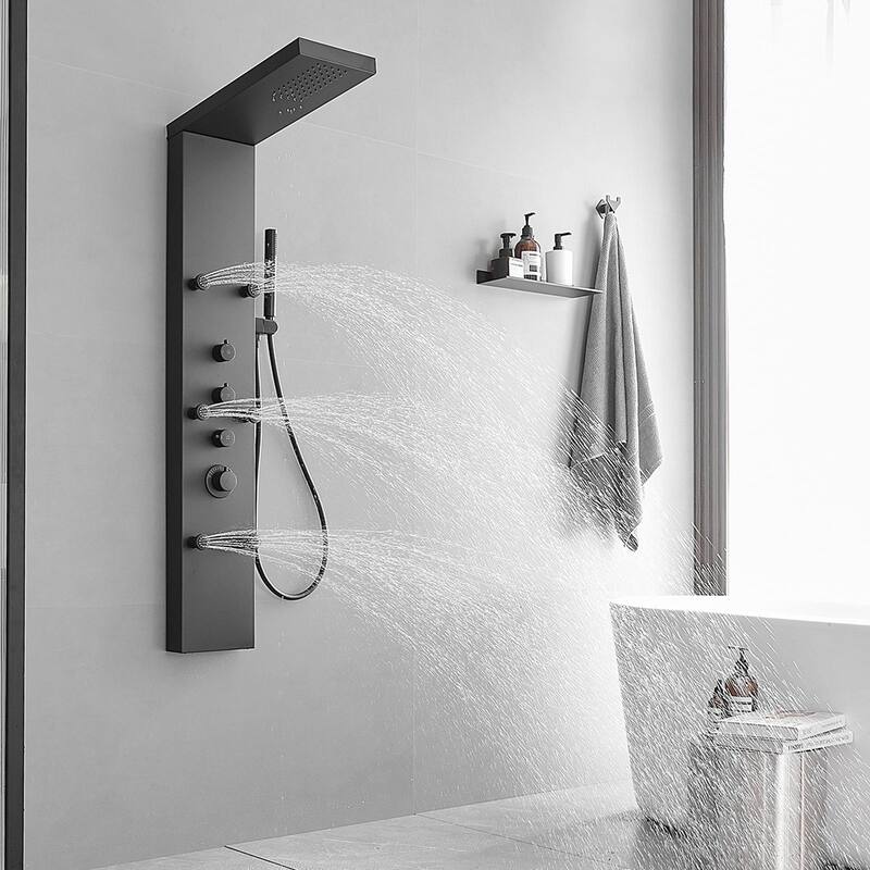 6-Jet Rainfall Shower Tower Shower Panel System