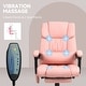 preview thumbnail 43 of 63, Vinsetto Office Desk Chair Recliner, Height Adjustable Movable Lumbar Support with 6-Point Vibrating Massage