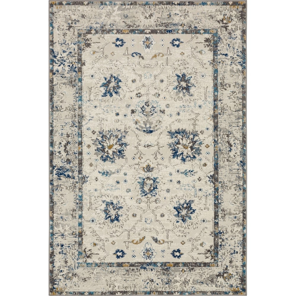 Mohawk Home Fredia Floral Ornamental Woven Area Rug