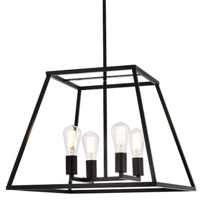 Elegant Lighting LD720D20 Declan 4 Light 20" Wide Pendant