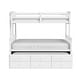 preview thumbnail 9 of 13, Twin over Full Bunk Bed with Trundle and Side Access Ladder