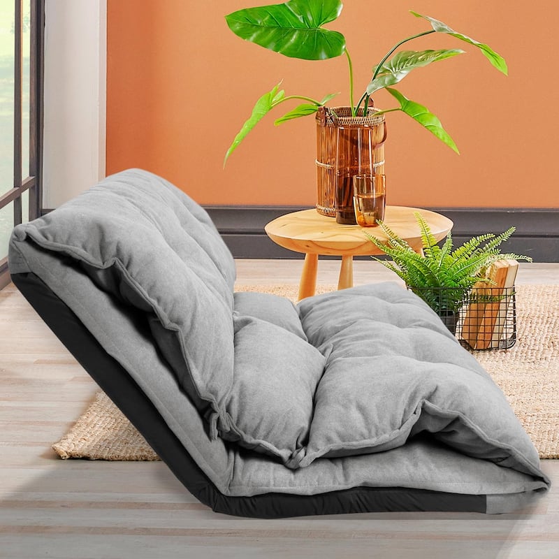Hello Laura Convertible 5-position Floor Sofa Bed with Adjustable Backrest
