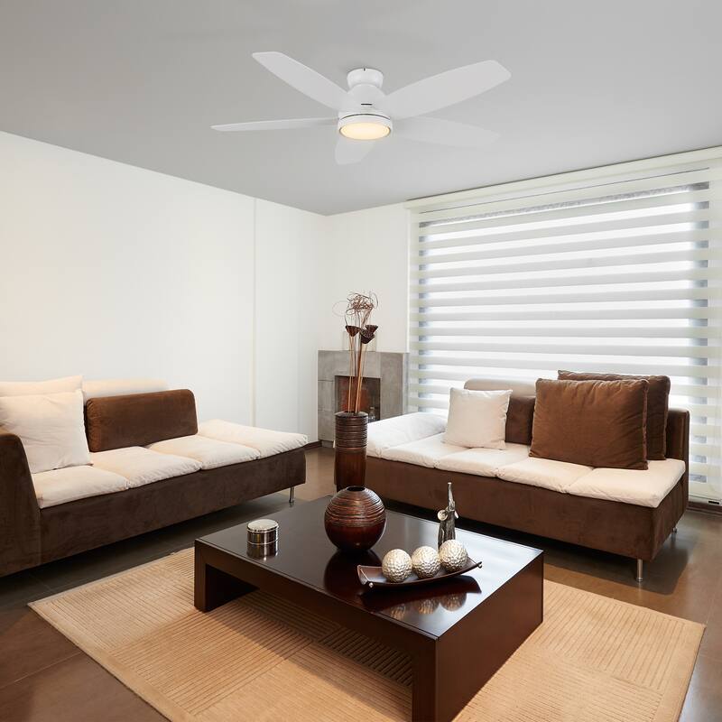 CARRO Cerus 52" 5-Blade Indoor Ceiling Fan with LED Light and Remote - N/A