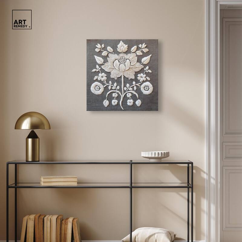 Stitched Symmetry II Canvas by Art Remedy, Gallery Wrapped