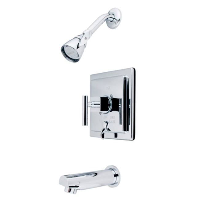 Kingston Brass Claremont Tub and Shower Trim Package with 1.8 GPM - Polished Chrome