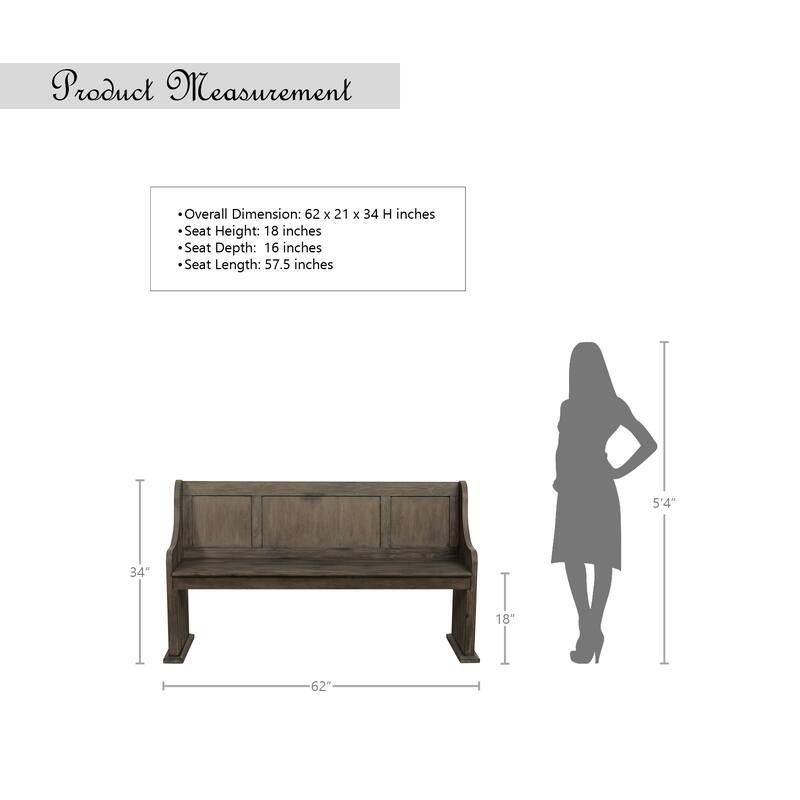 Welty Dining Bench - Powder Glaze Oak