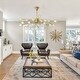 preview thumbnail 22 of 26, Modern Sputnik Chandelier Gold Glam K9 Crystal Chandelier Pendant Light