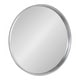 preview thumbnail 38 of 97, Kate and Laurel Travis Round Wood Accent Wall Mirror 31.5" Diameter - Silver