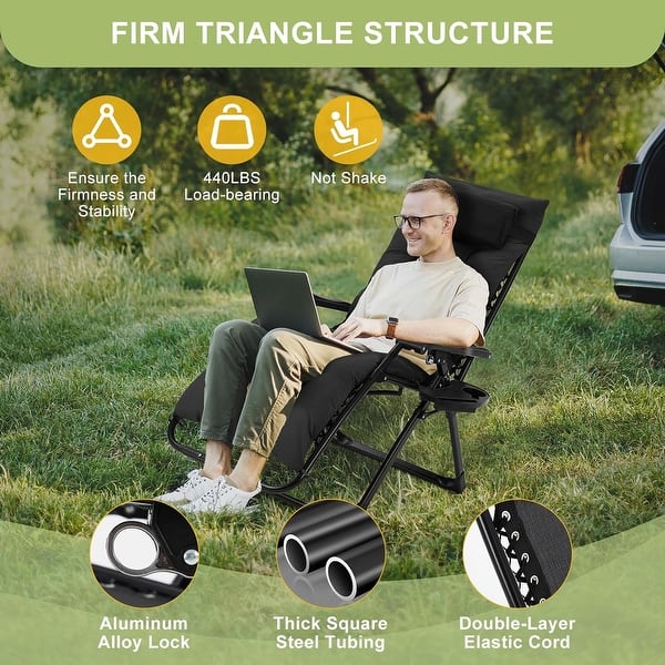 Zero Gravity Chair Zero Gravity Lounge Chair 440lb Capacity W