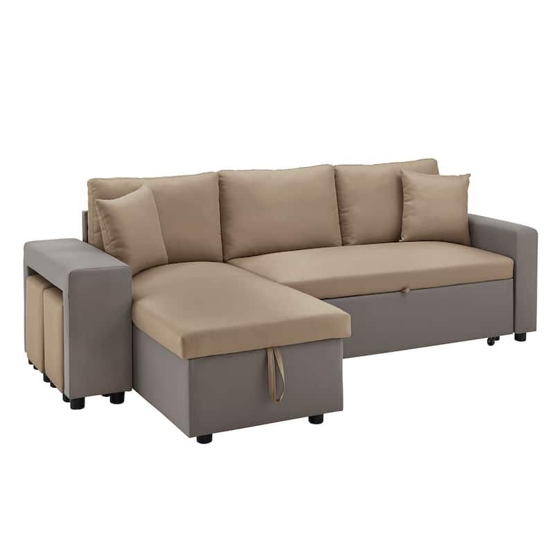Lorca 2-tone Convertible Sofa with Storage by iNSPIRE Q Modern