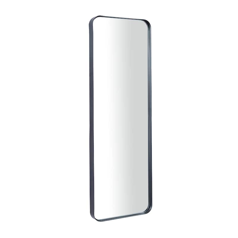 Metal Wall Mirror with Thin Frame - Gold or Black - Roche River Decor