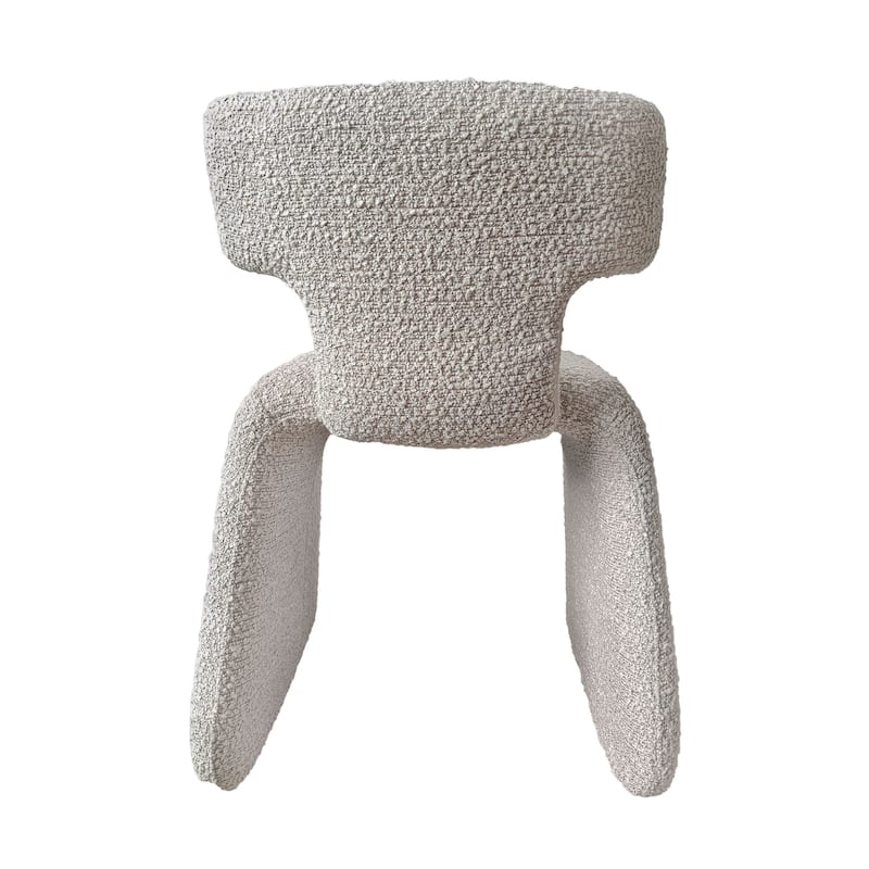 Modrest Bergman Modern Off-White Fabric Dining Chair