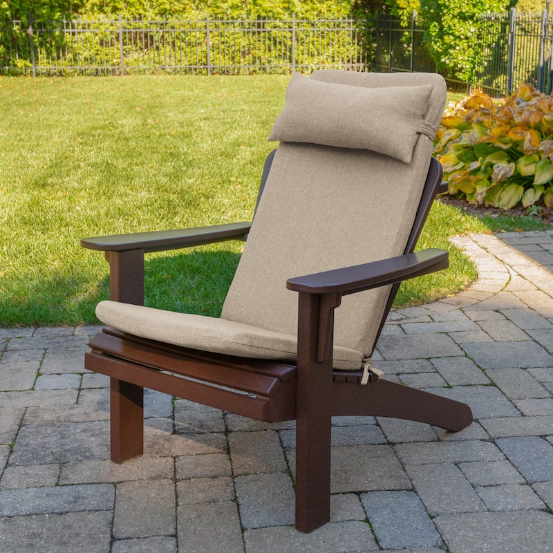 Klear Vu 3-Piece Wellfleet Bay Adirondack Outdoor Chair Cushion Set
