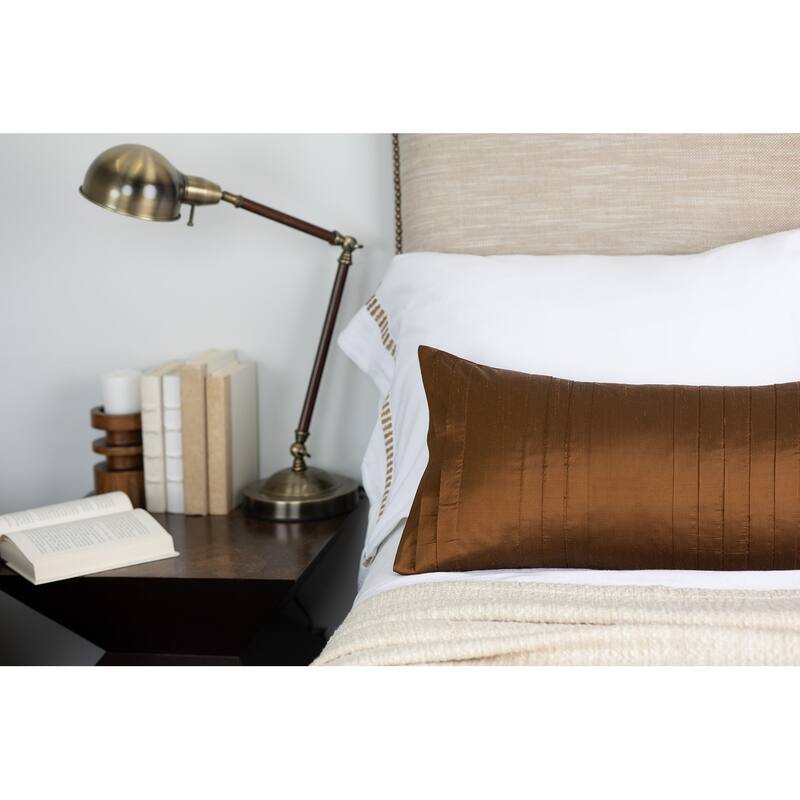 Royce Dupioni Silk Extra Long Bolster Pillow