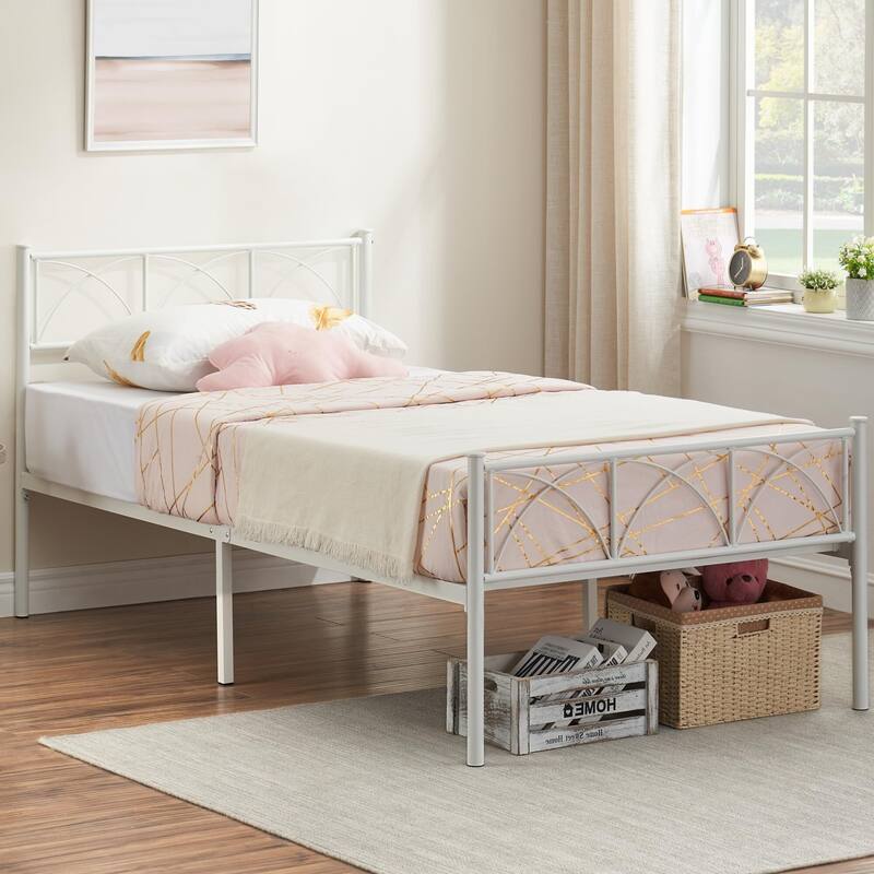 14 Inch Bed Frame with Headboard and Footboard