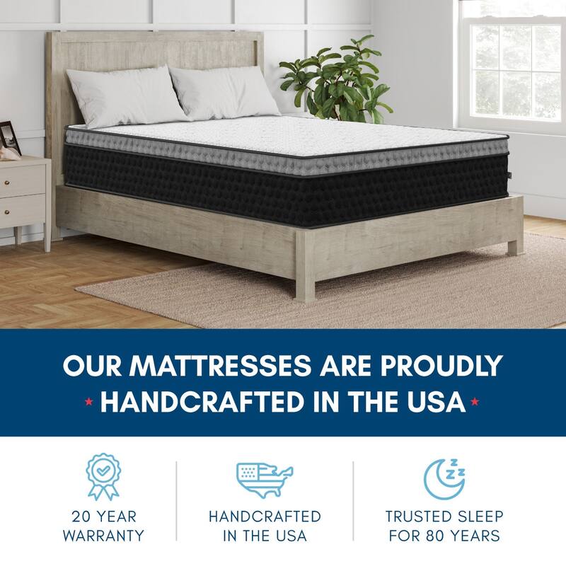 Veracool Lux, 14-Inch, Cool Hybrid Mattress with Copper Infused Memory Foam, CertiPUR US and Greenguard Gold Certified