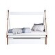 preview thumbnail 6 of 7, Loreen Oak& White Finish Twin Bed kids beds
