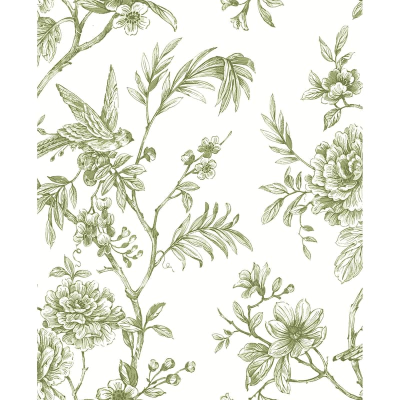 Imperial, Jessamine Floral Trail, 33 FT. L x 20.5In. W Wallpaper Roll