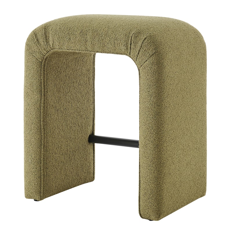 NPD Furniture Jovanka Boucle Fabric Counter Stool - Palladian Green