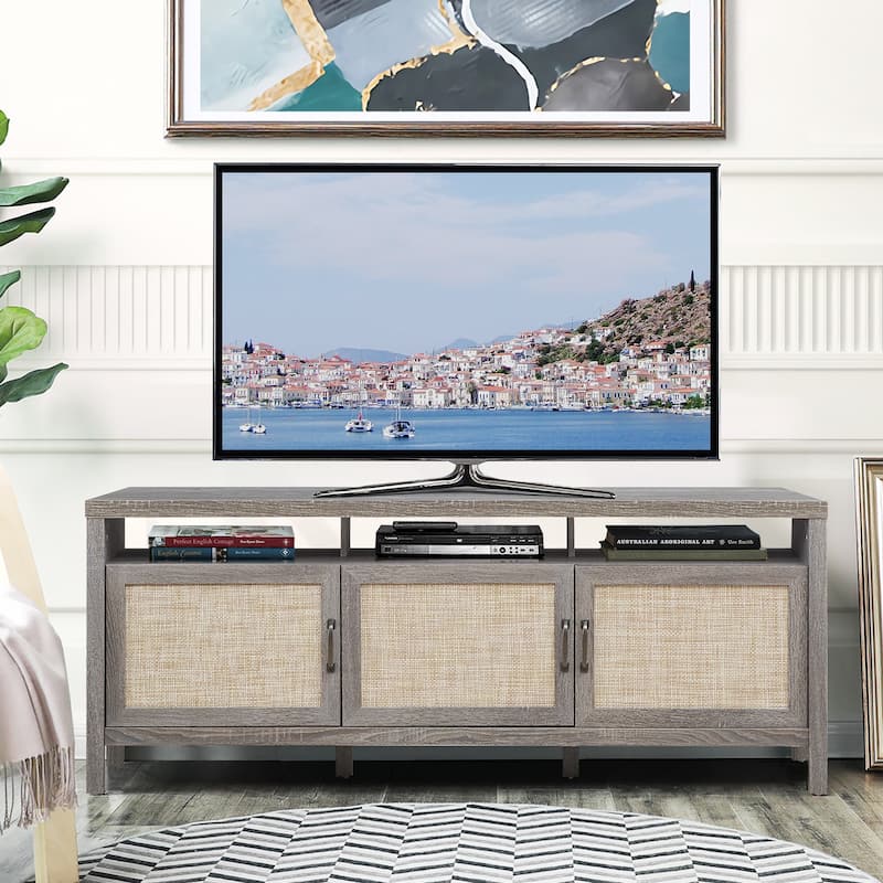 Costway TV Stand Entertainment Media Center for TV's up to 65'' w/
