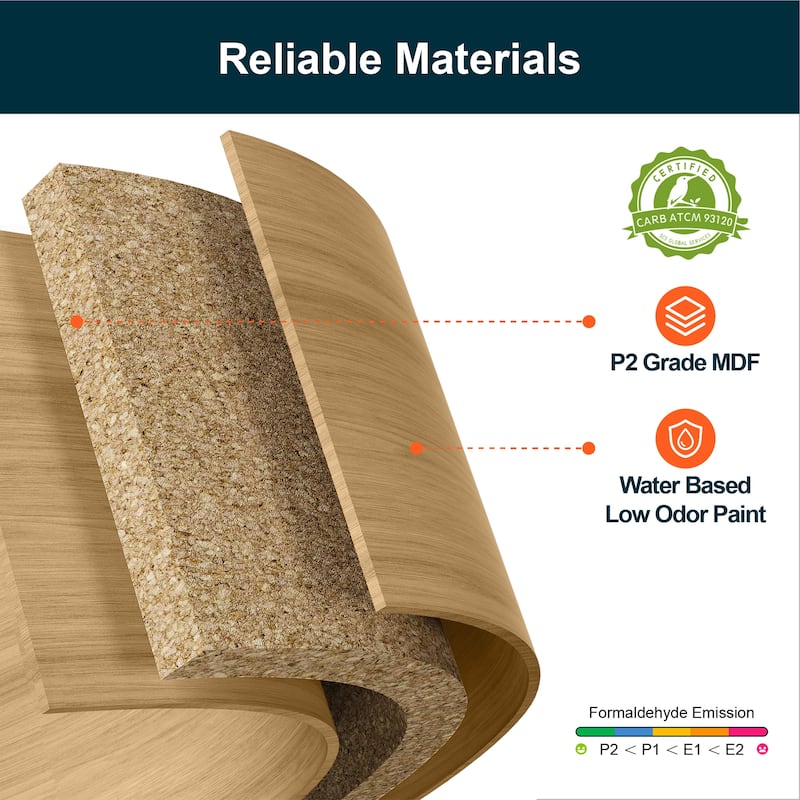 Modern Storage 3-Drawer Nightstand for Bedroom, Nursery, Living Room