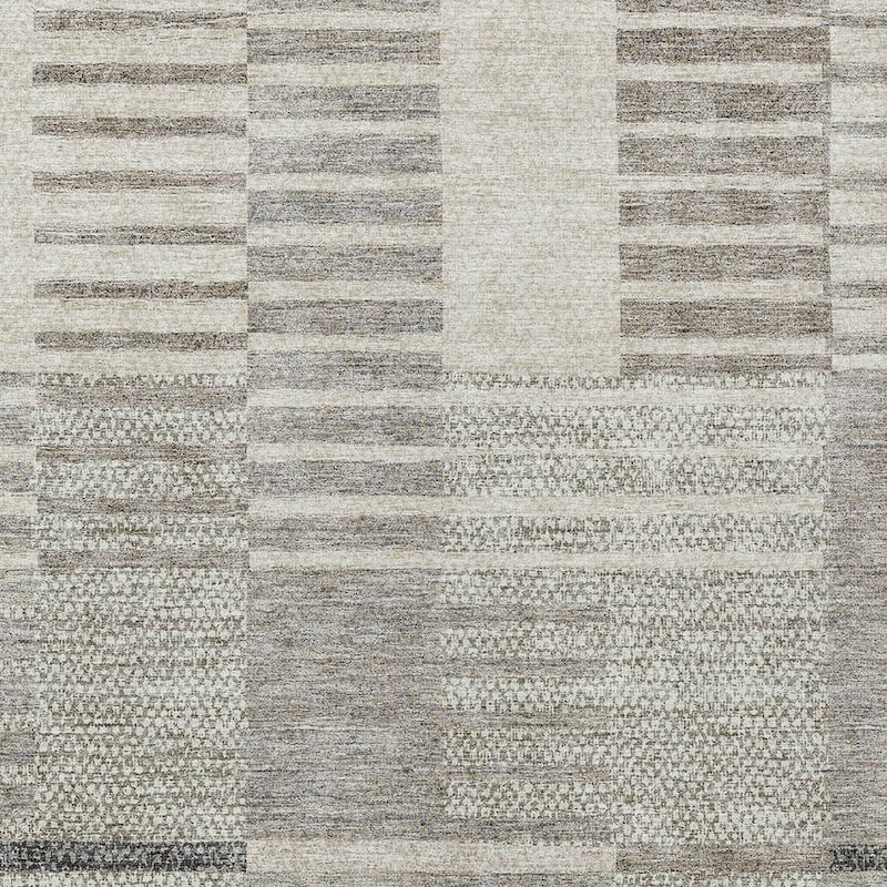 HomeRoots Striped Modern Rectangle Outdoor Rug