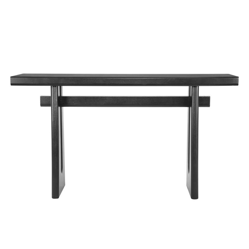 Christopher Knight Home - Chole Console Table with Wood Veneer and Sculptural Design