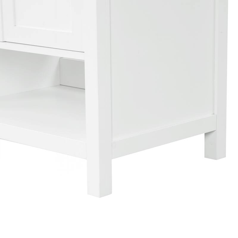 Sophisticated Bathroom Vanity with Multiple Storage Options and Durable Construction